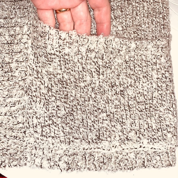 BCBGeneration M/L light grey sweater Shaw collar open front long sleeve w ruffle - Picture 7 of 14